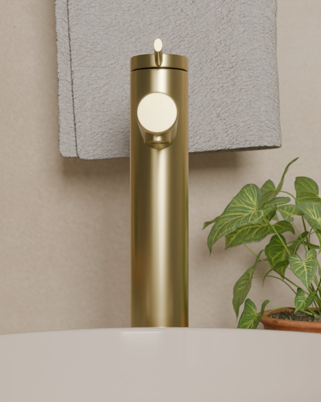 Basin Mixer High Gold