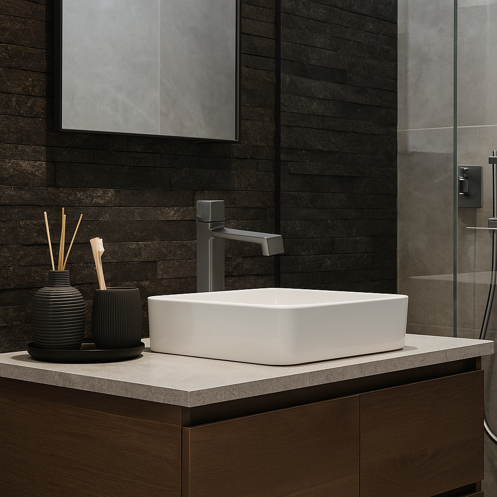 Basin Mixer High Gray