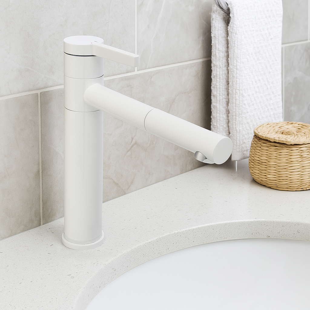 Basin Mixer High White
