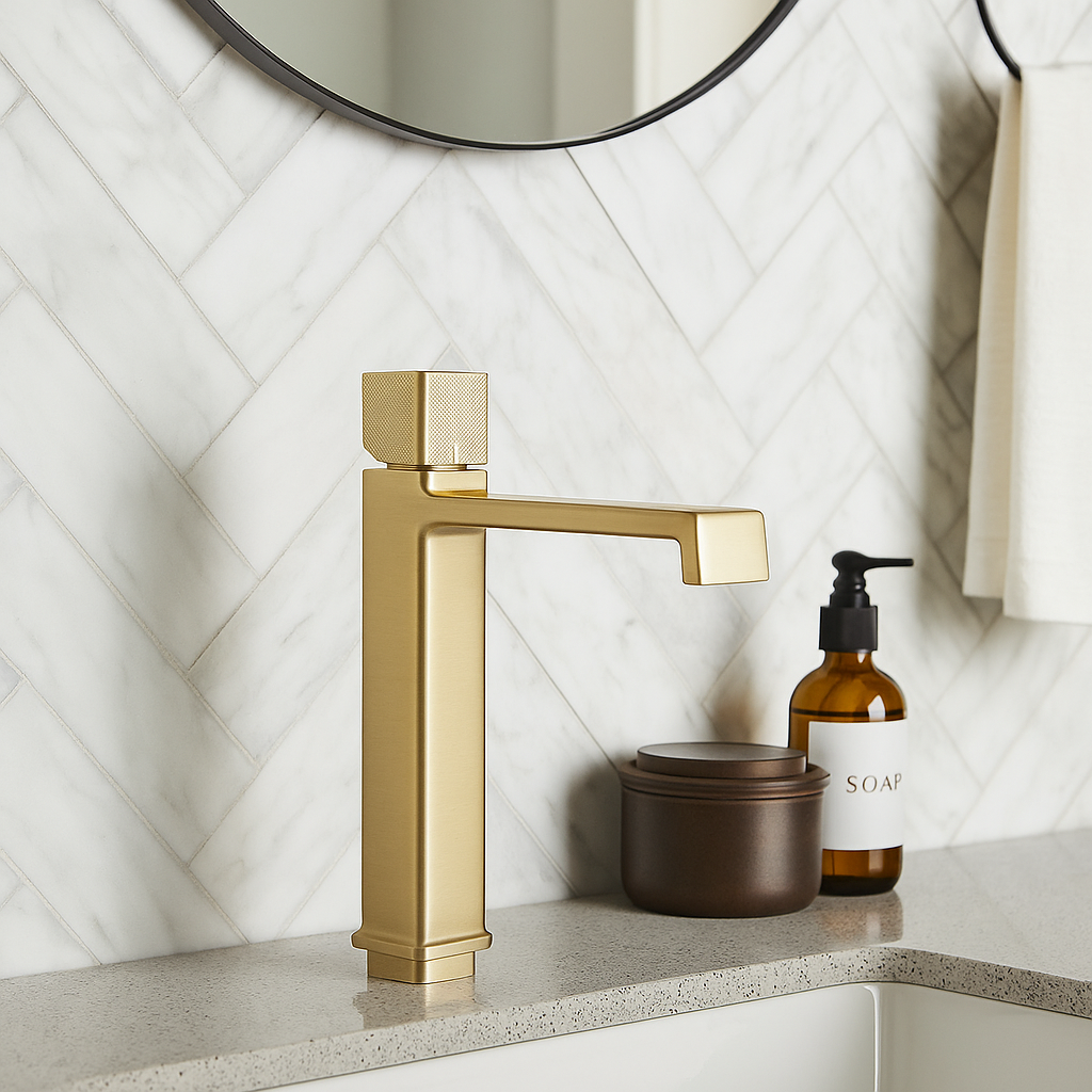 Basin Mixer High Gold
