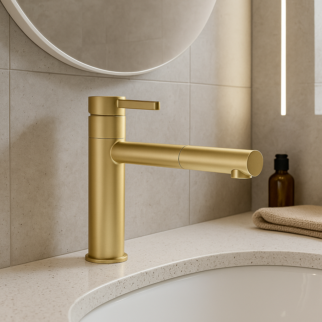 Basin Mixer High Gold