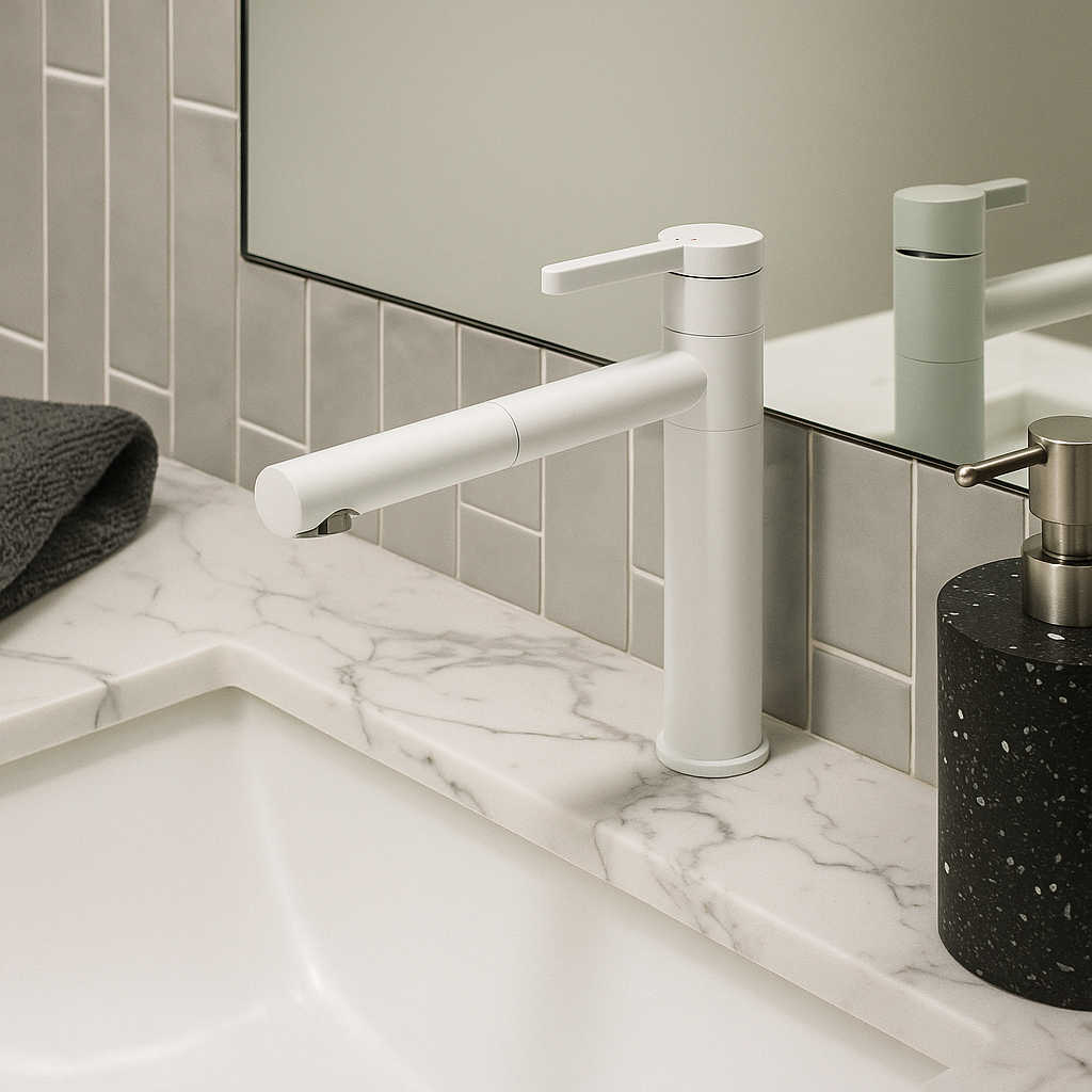 Basin Mixer High White