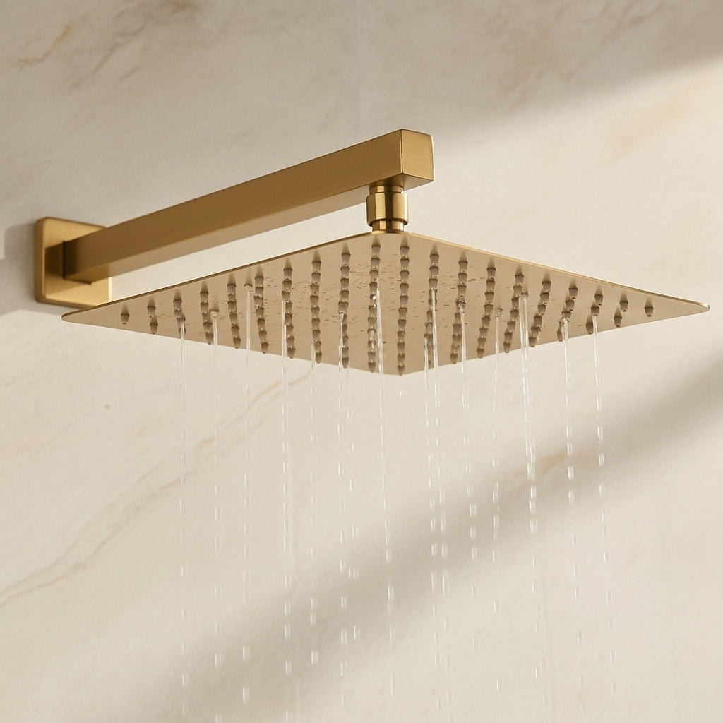 Built-in Wall Shower Gold