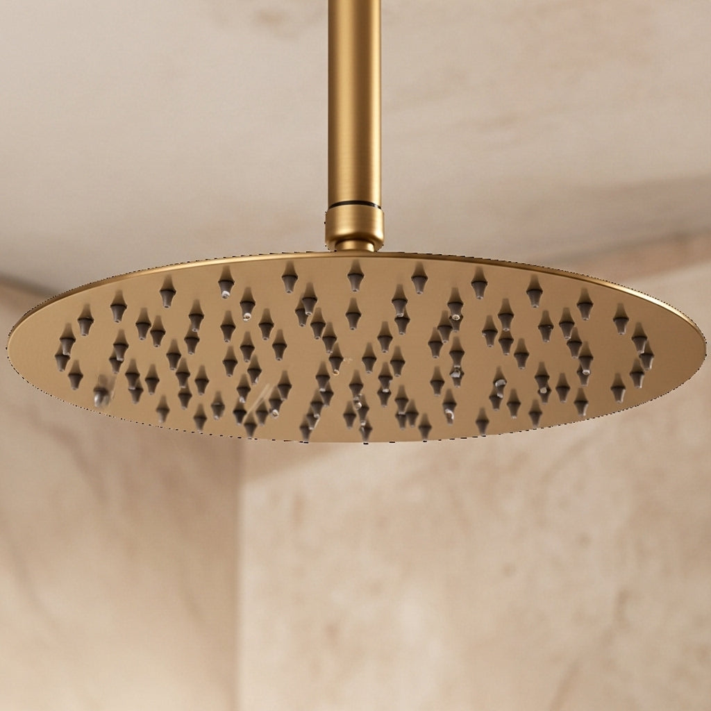 Built-in Wall Shower Gold