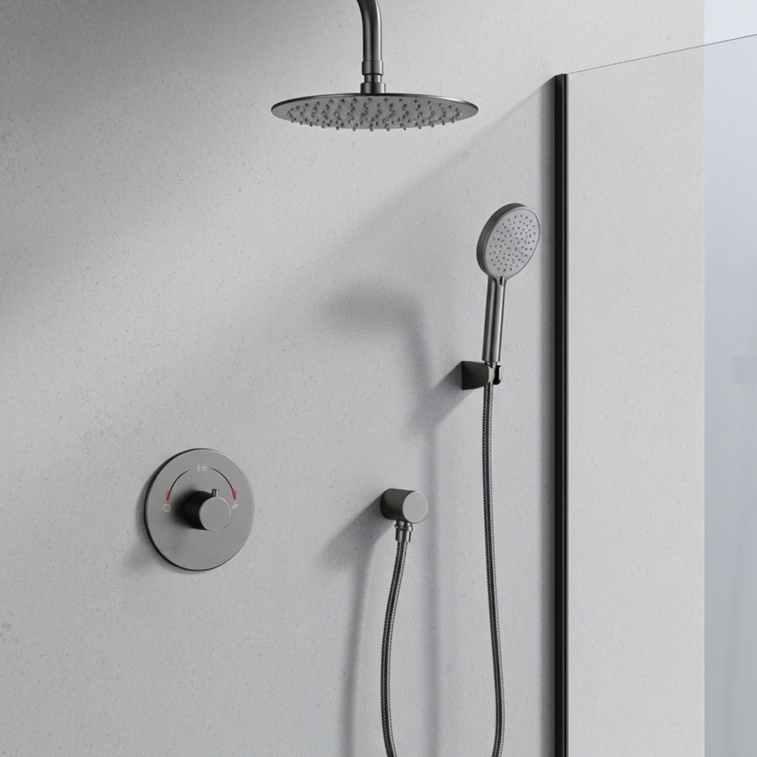 Built-in Wall Shower Grey