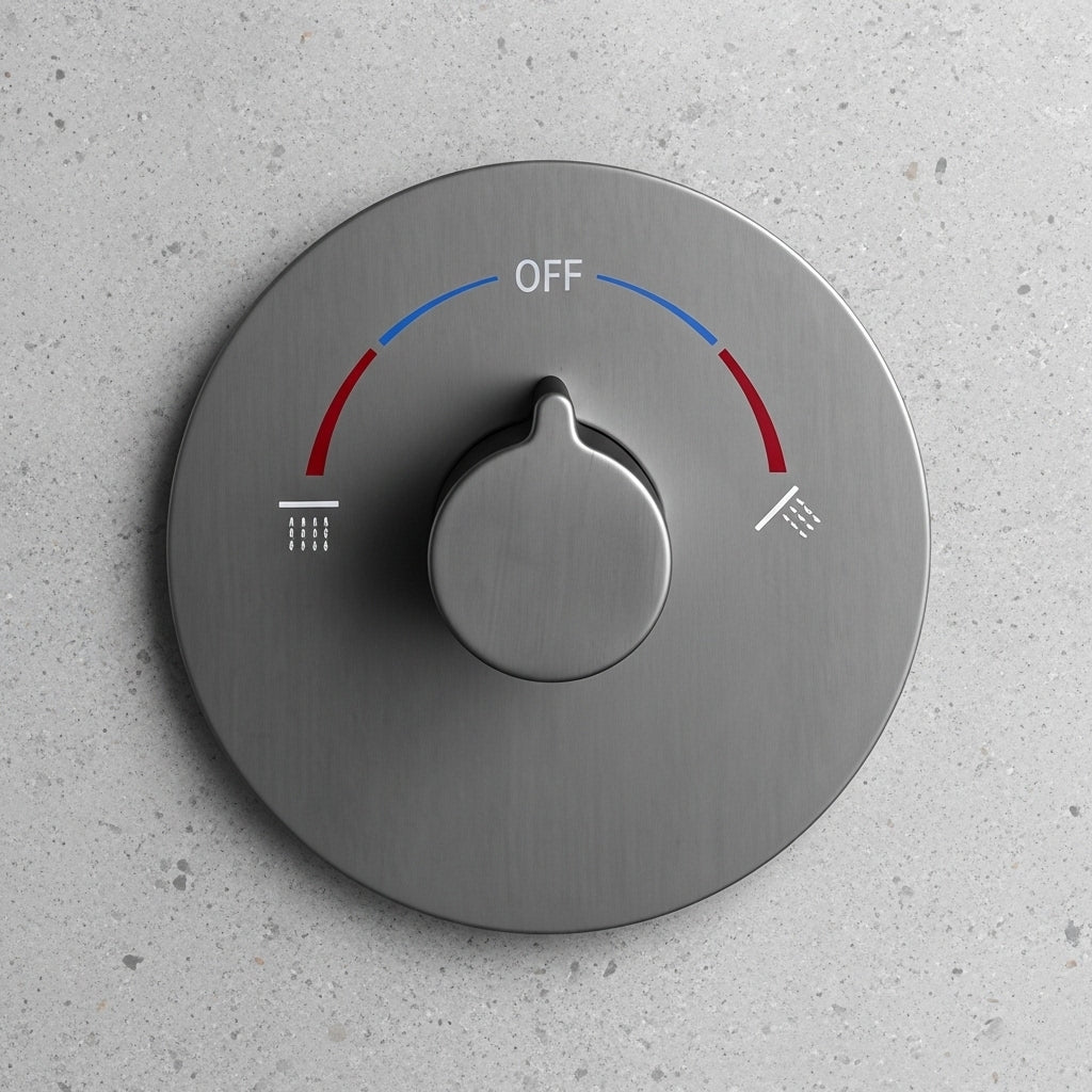 Built-in Wall Shower Grey