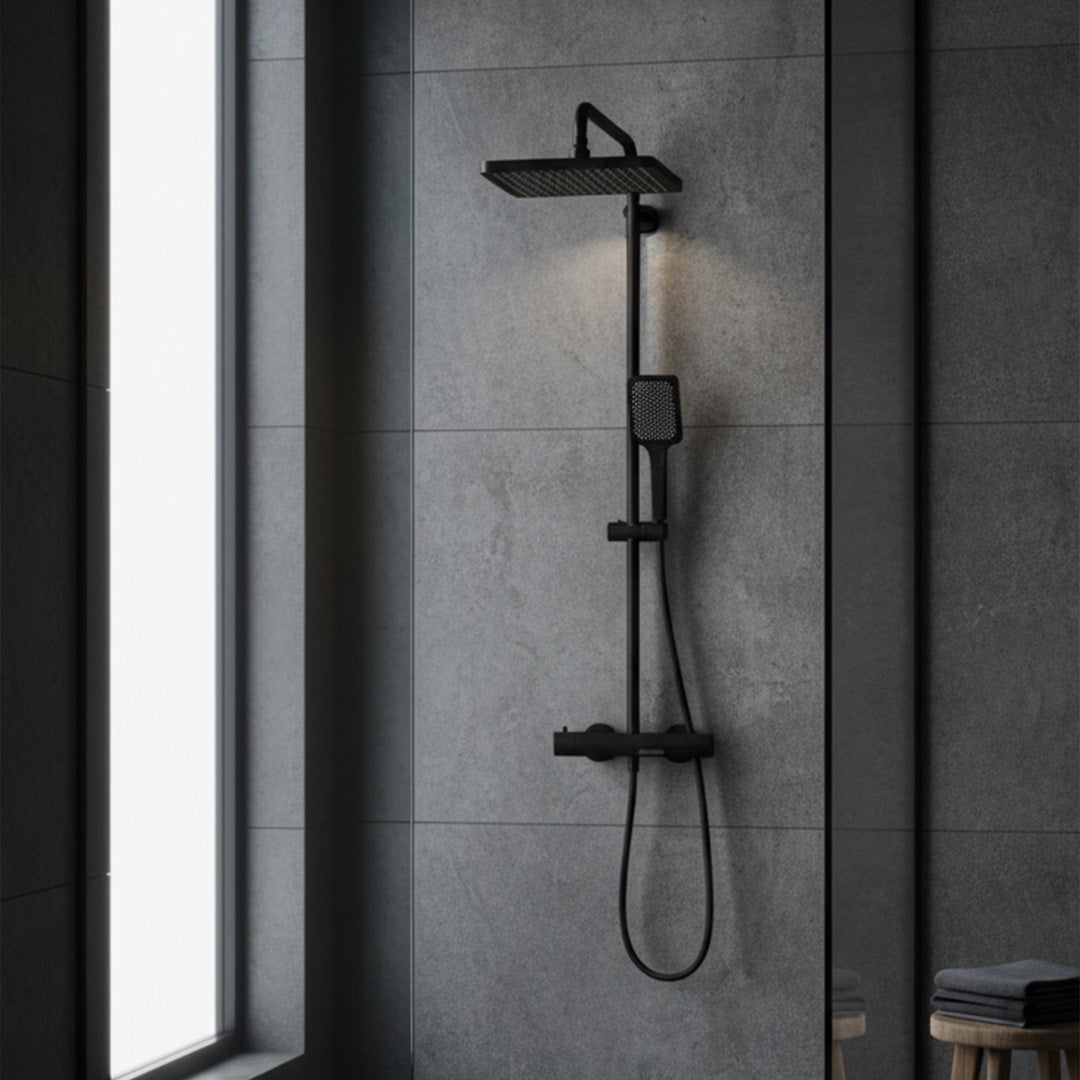 3-Function Shower Black