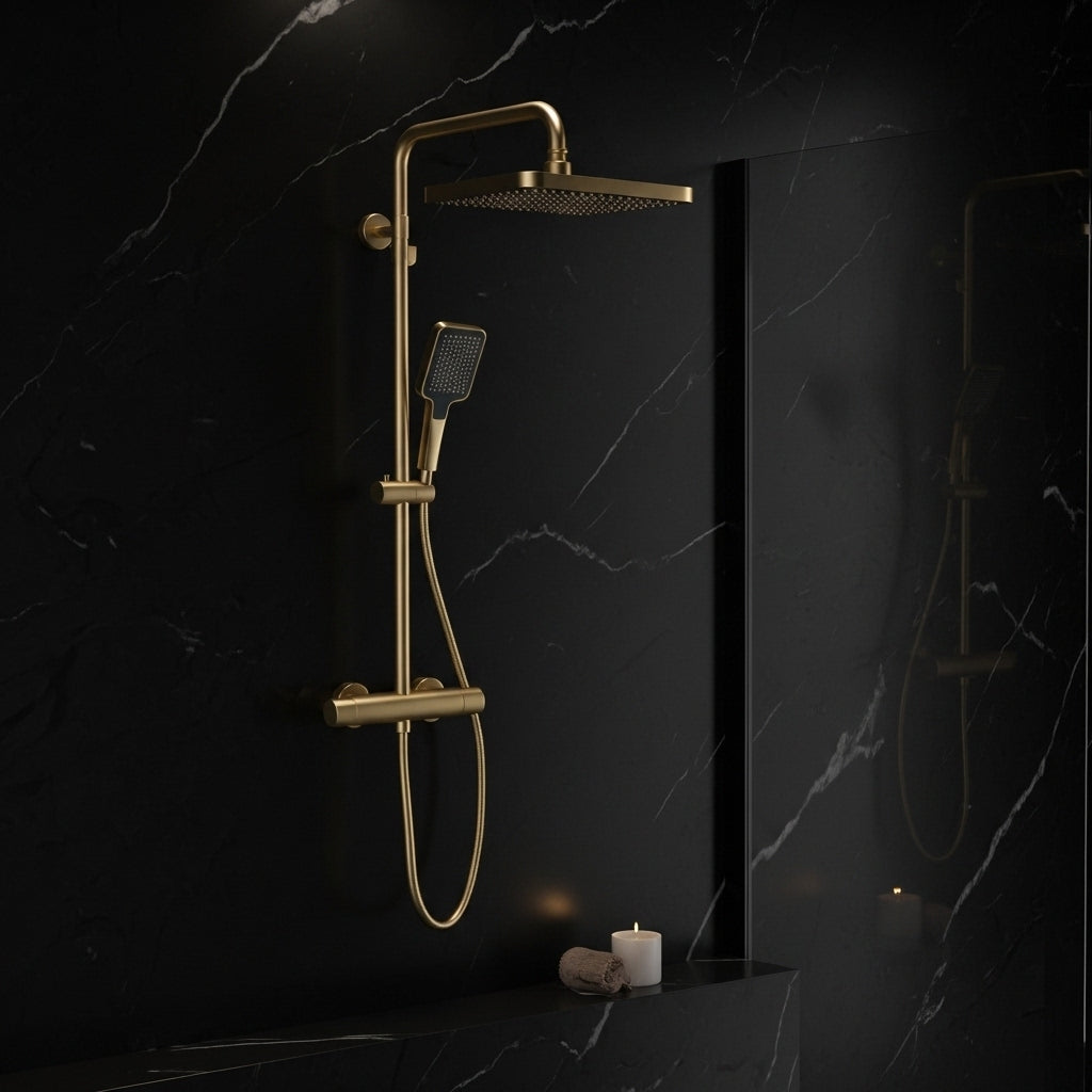 3-Function Shower Gold