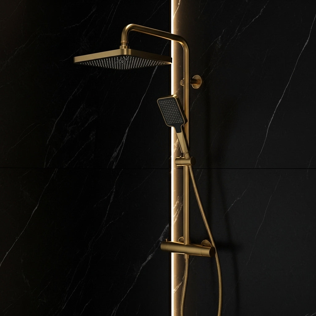 3-Function Shower Gold