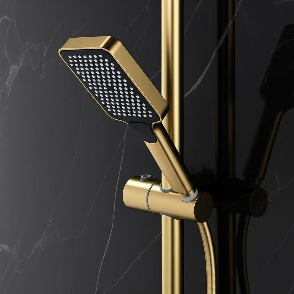 3-Function Shower Gold