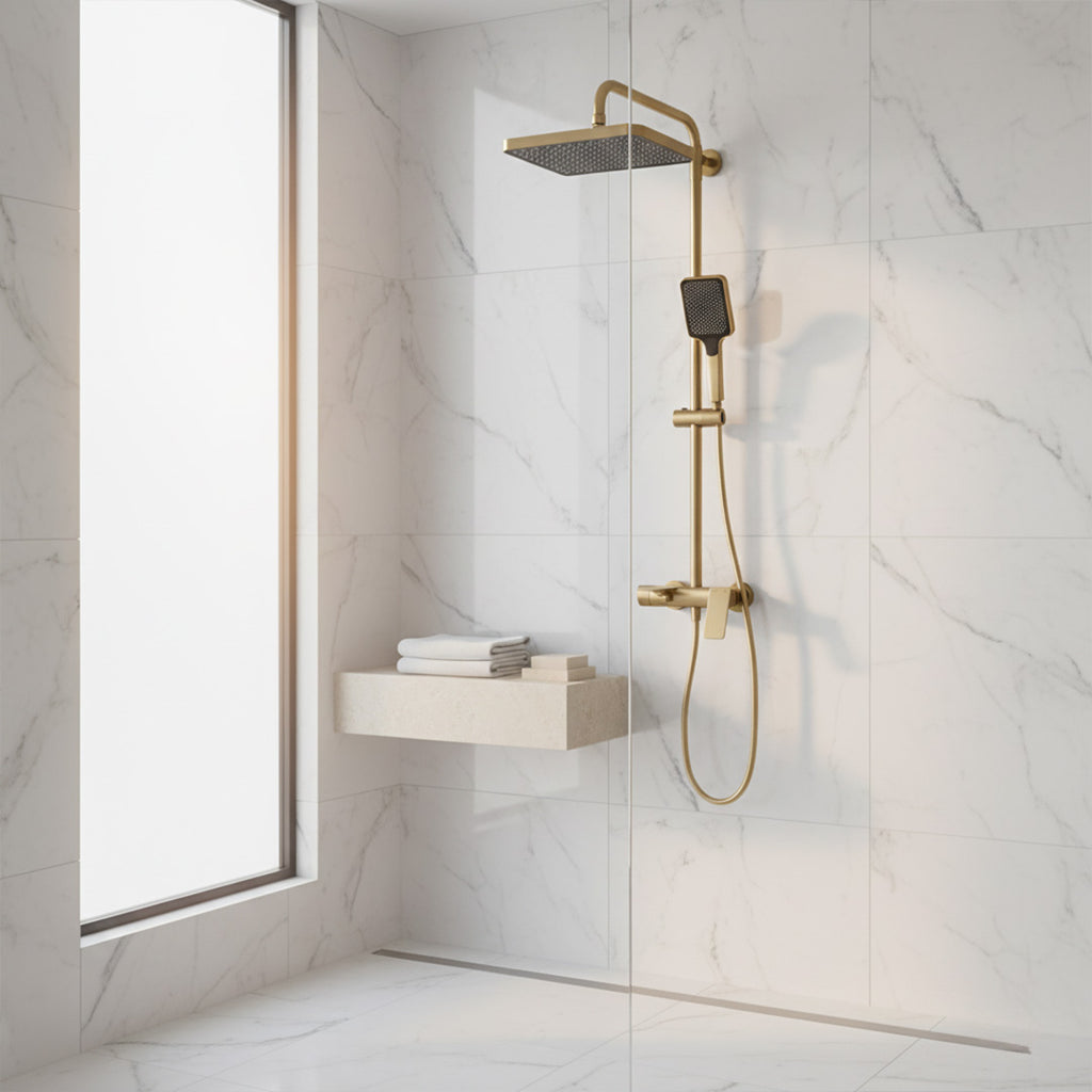 3-Function Shower Gold