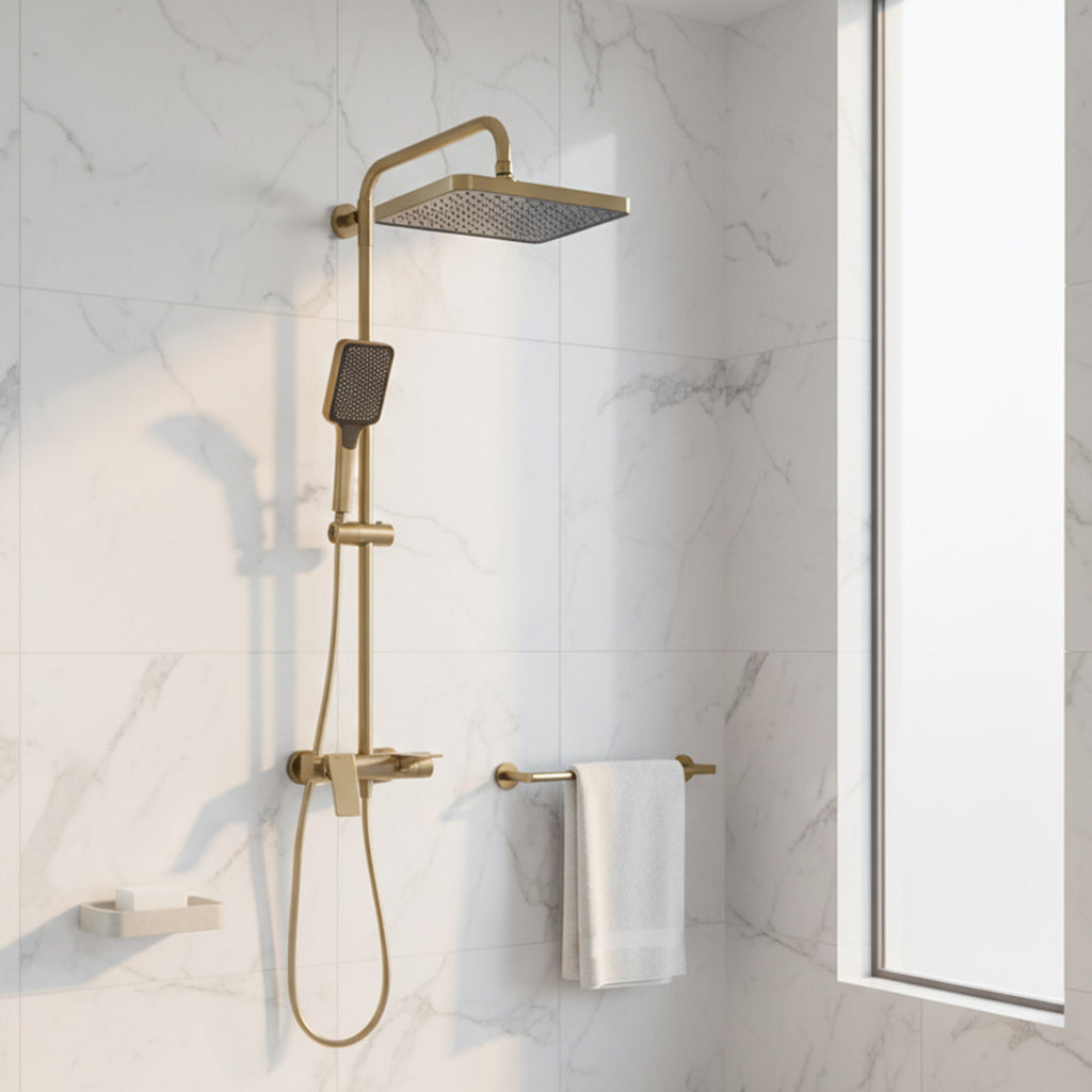 3-Function Shower Gold