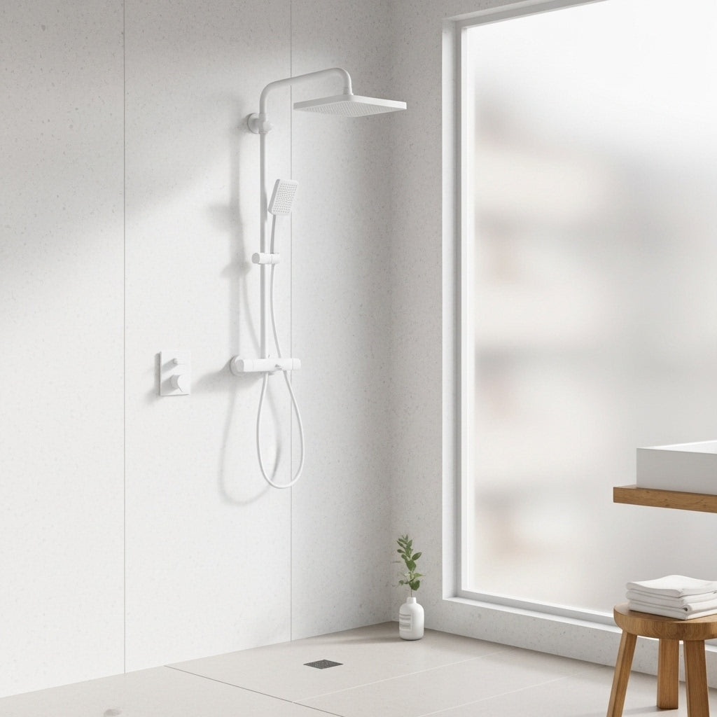 3-Function Shower White