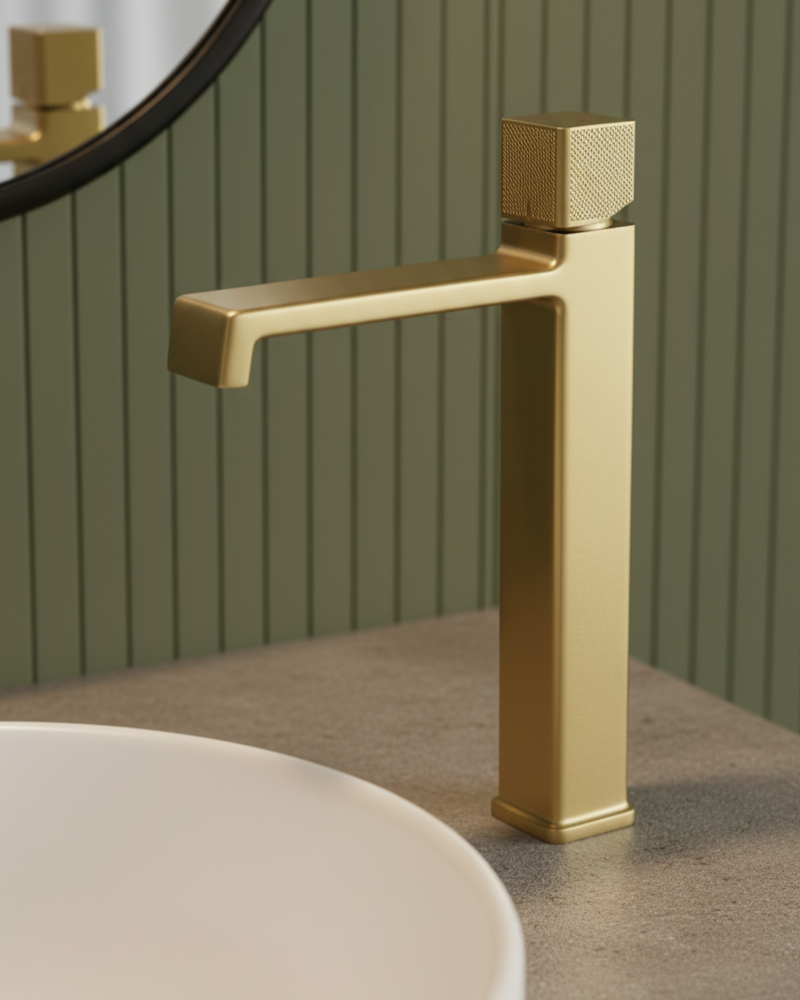 Basin Mixer High Gold