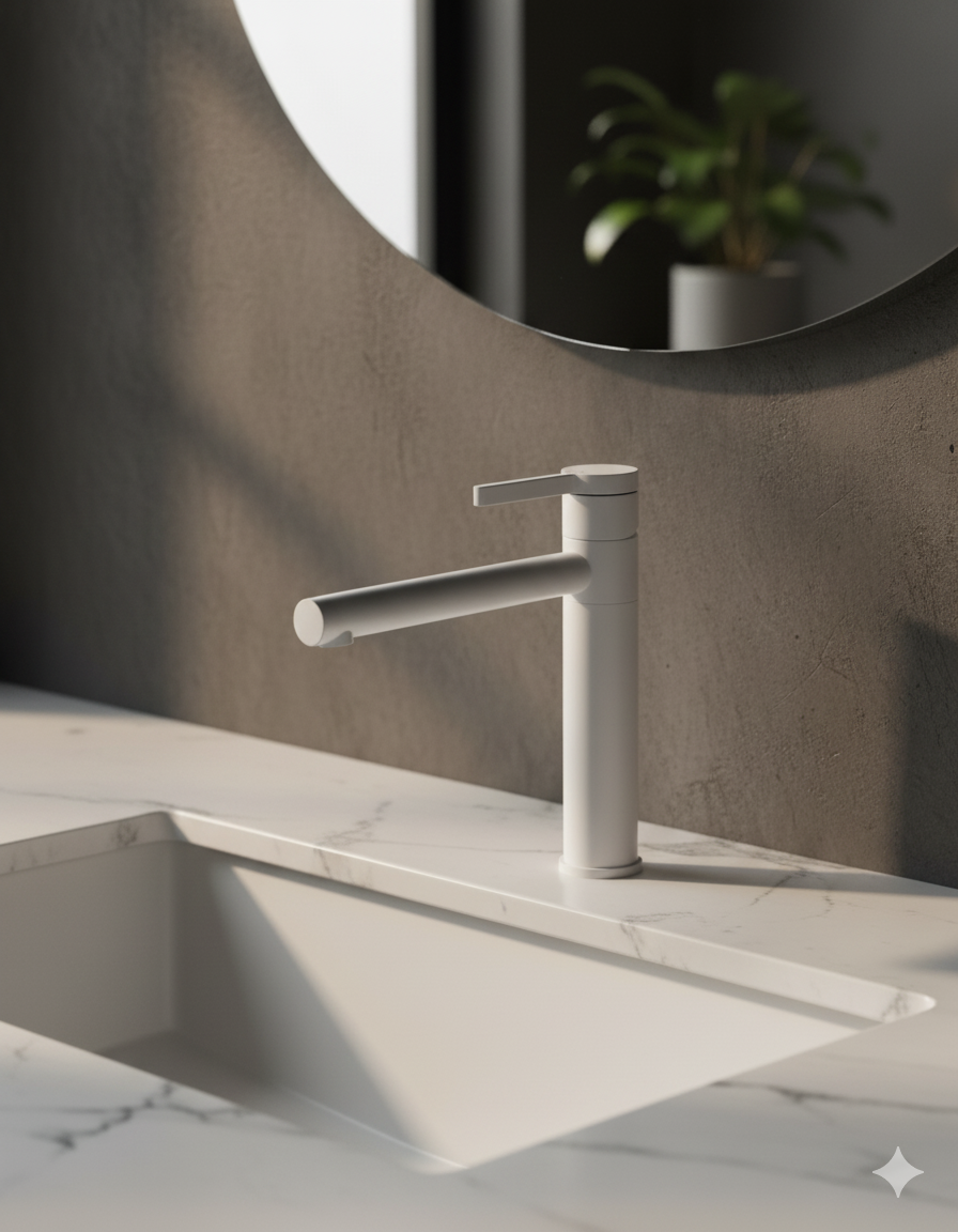 Basin Mixer High White