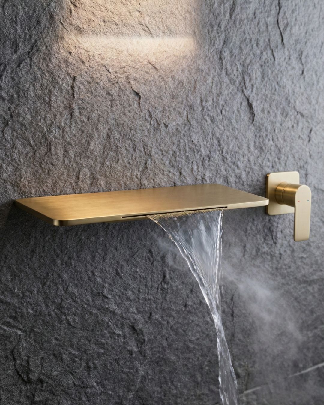 Basin Mixer Built in Wall Gold