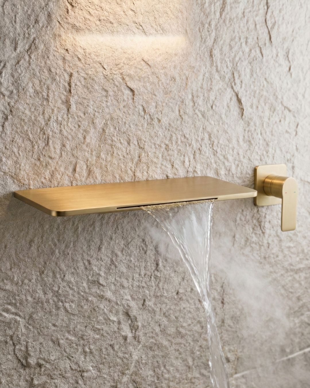 Basin Mixer Built in Wall Gold