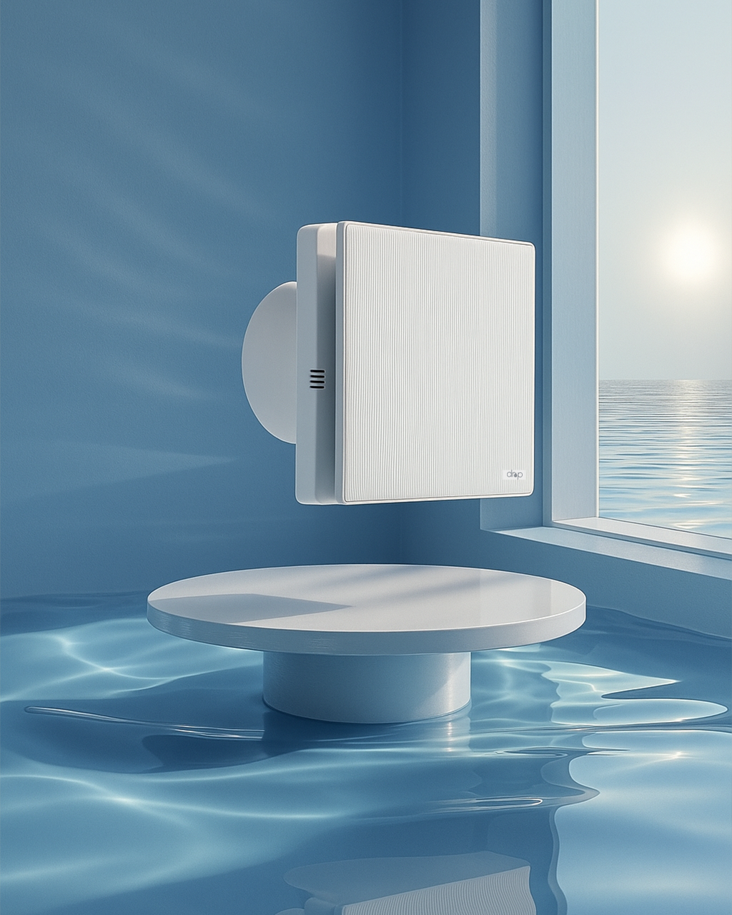 Silent Ventilator Stone White Stripes